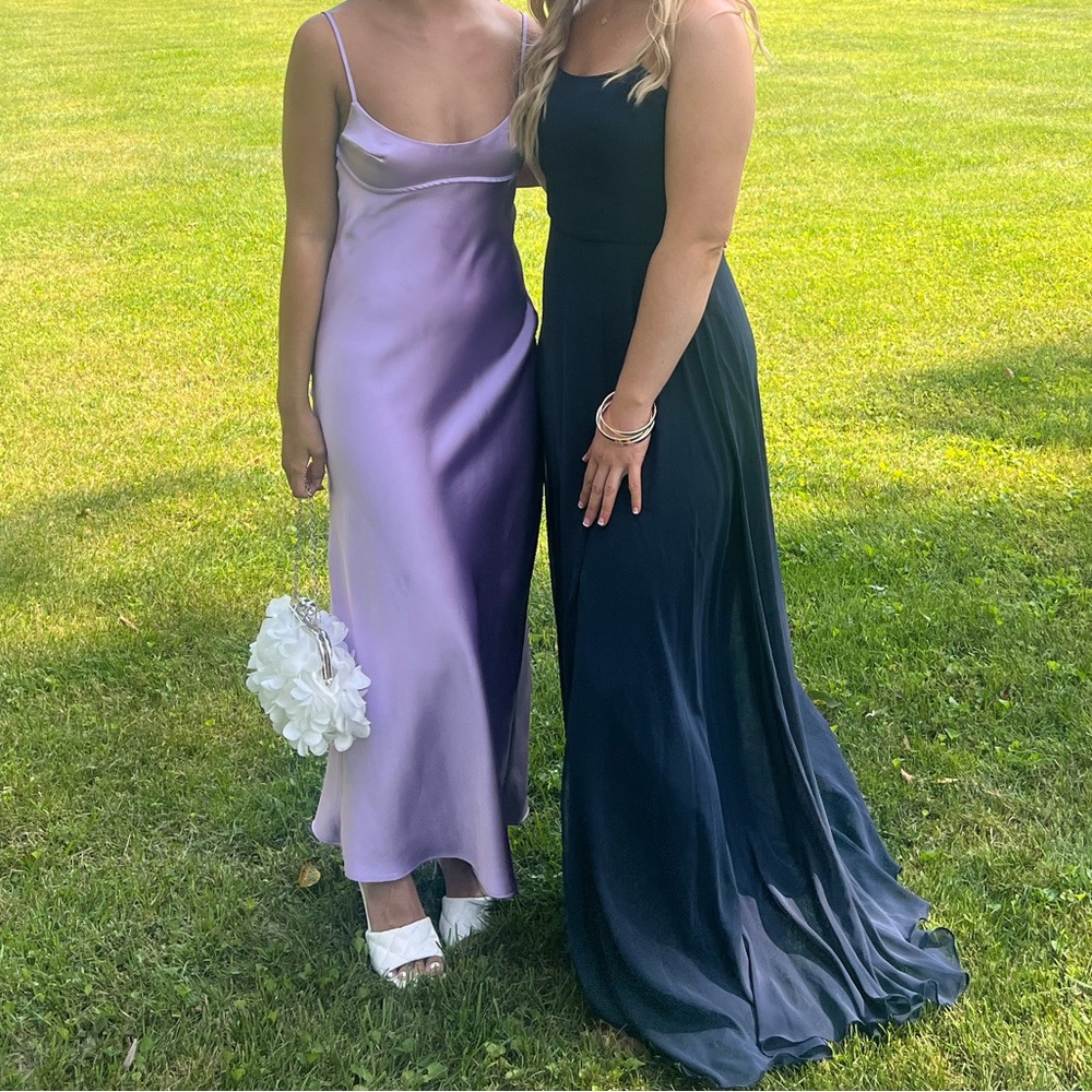 Purple Silk Dress